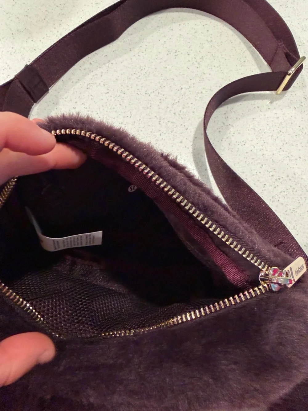 lululemon athletica Plush Crossbody Bag in Deep Plum